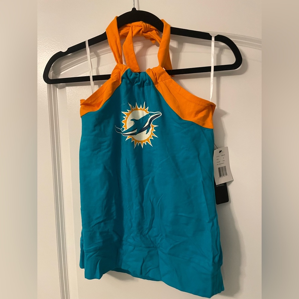 NFL MIAMI DOLPHINS HALTER TOP NEW WITH TAGS